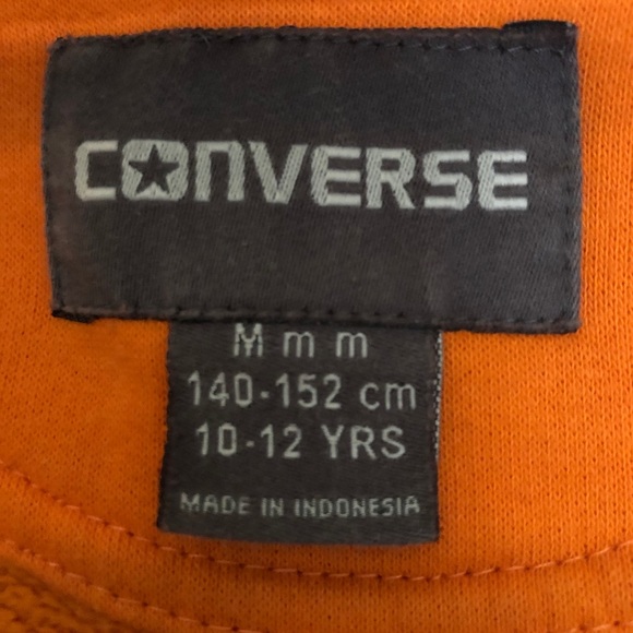 Vintage Converse All Stars Crop Hoodie Sweater - Picture 5 of 5